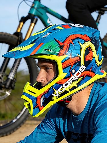 Miniatura 2 de VCOROS H637 - Cascos de motocross para adultos, ATV, Dirtbike, BMX, MX, todoterreno, aventura, UTV, con certificación DOT