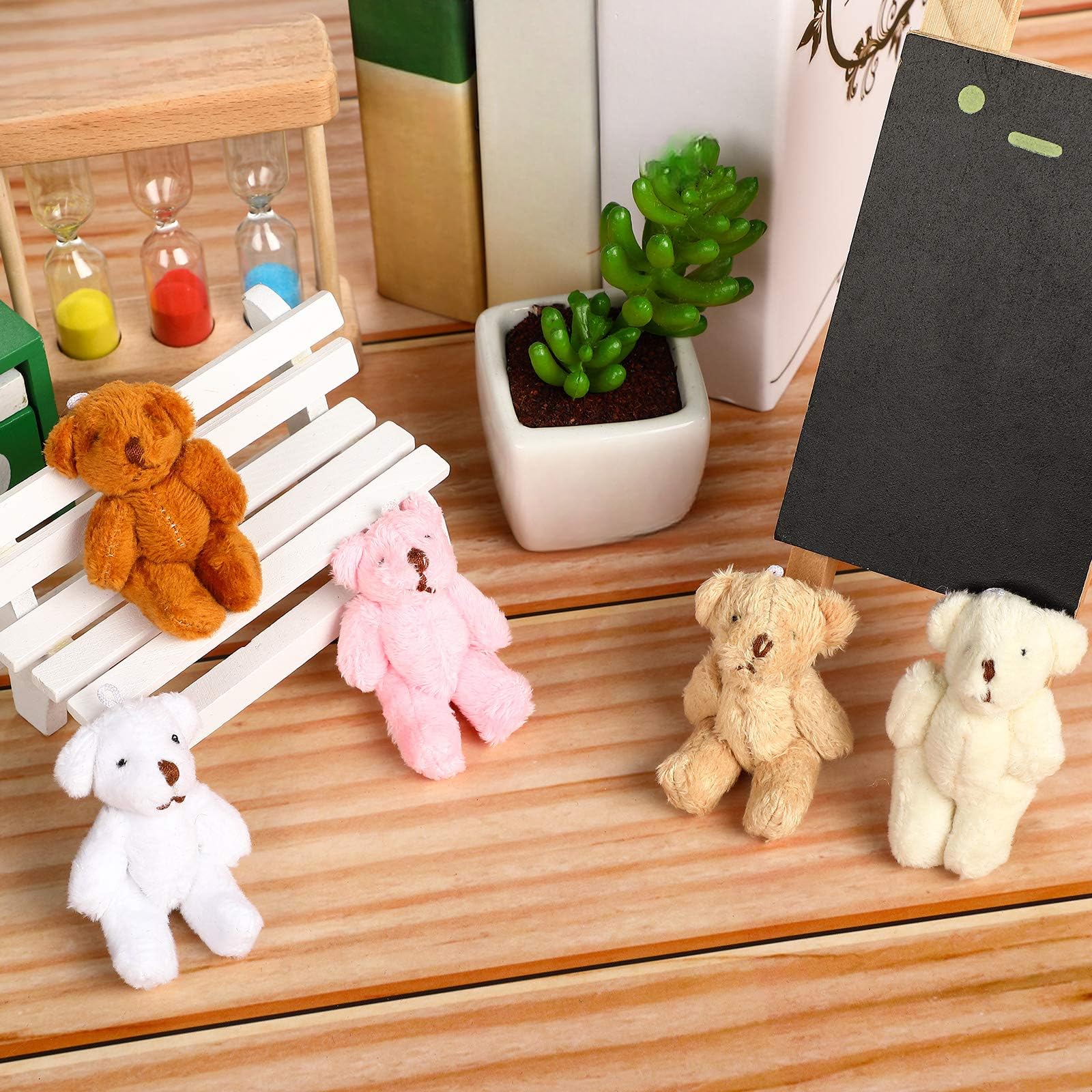 Amazon.com: Skylety 20 Pcs 2.36 Inch Mini Joint Teddy Bear Toy