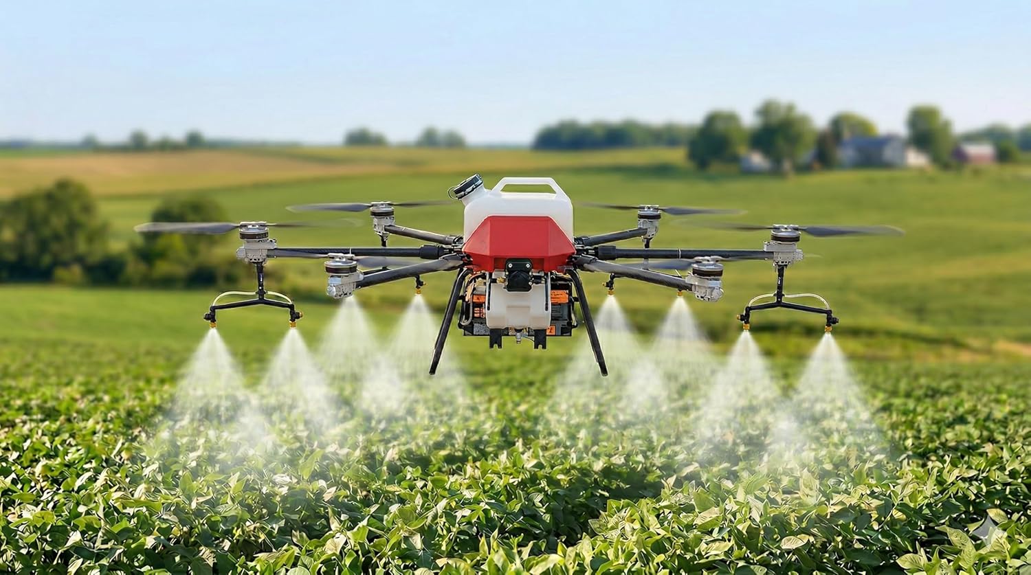 Amazon.com: Agricultural Crop Sprayer Drone 8 Gallon 37 Acres/Hr 150 ...