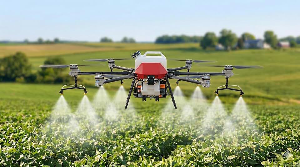 Agricultural Crop Sprayer Drone 8 Gallon 37 Acres/Hr 150 Lbs Lift Daily Output 296 Acres 27 MPH speed Plant Protection UAV Heavy Duty Scale Crop Spraying Granule Spreading Seed Sowing Fertilizing