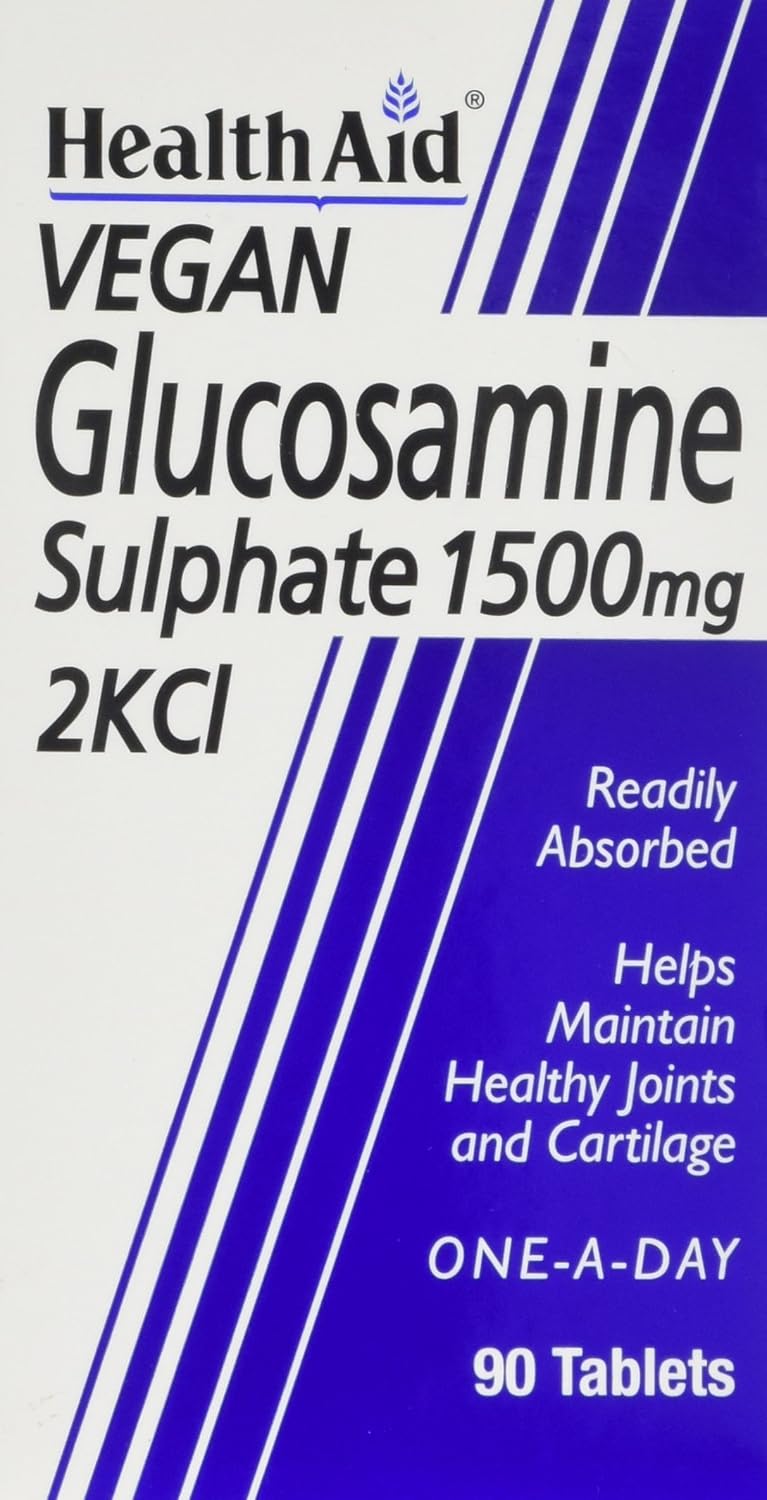 HealthAid Glucosamine Sulphate 2KCl 1500mg - 90 Tablets, 90 count (Pack of 1)