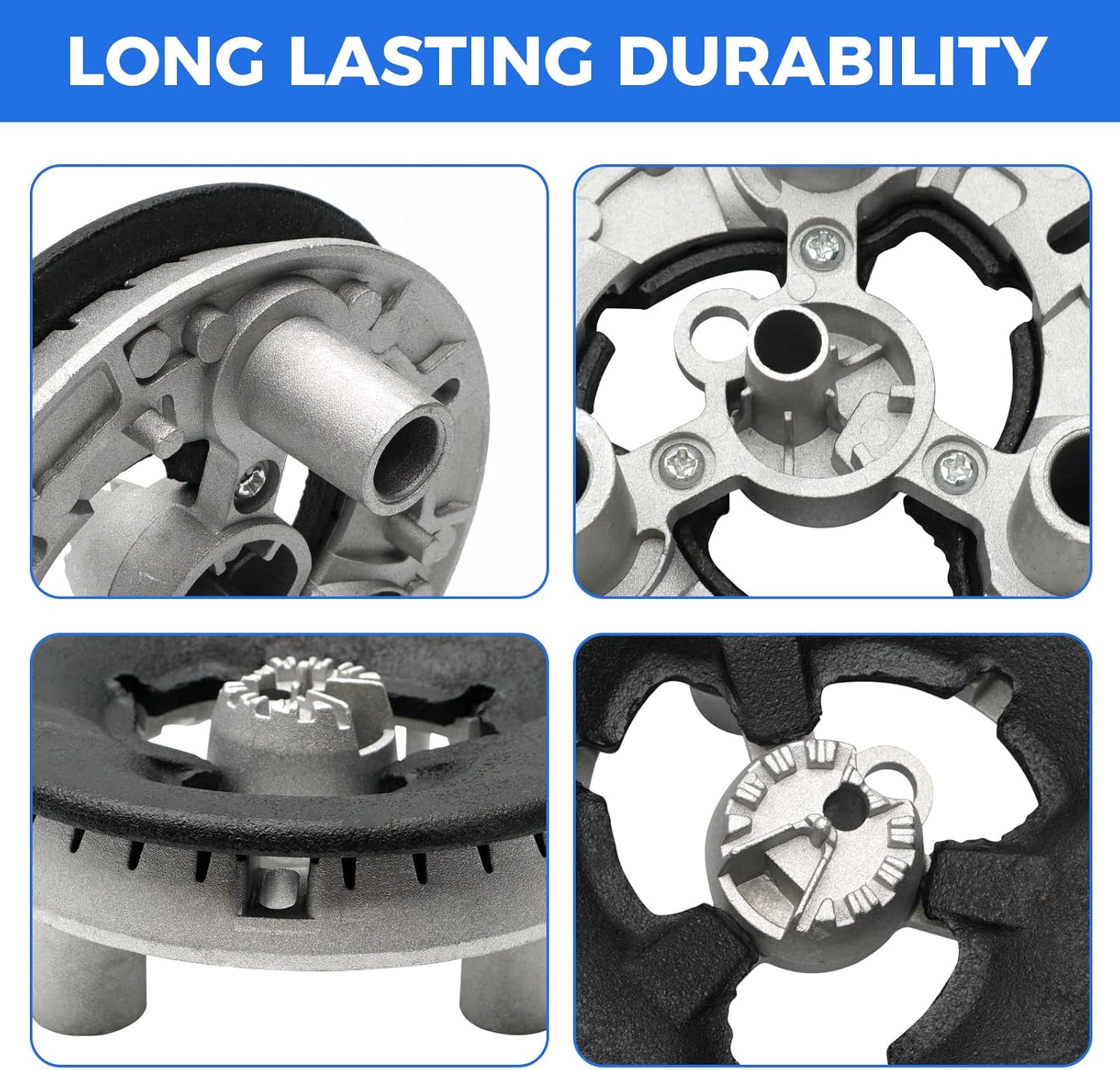 WB16K10079 Gas Stove Burner Replacement for GE Appliances General Electric Hotpoint RCA Sears Kenmore Range Surface Burner Head Replaces 2886310 AH3650622 EA3650622 PS3650622 3R Burner Assembly