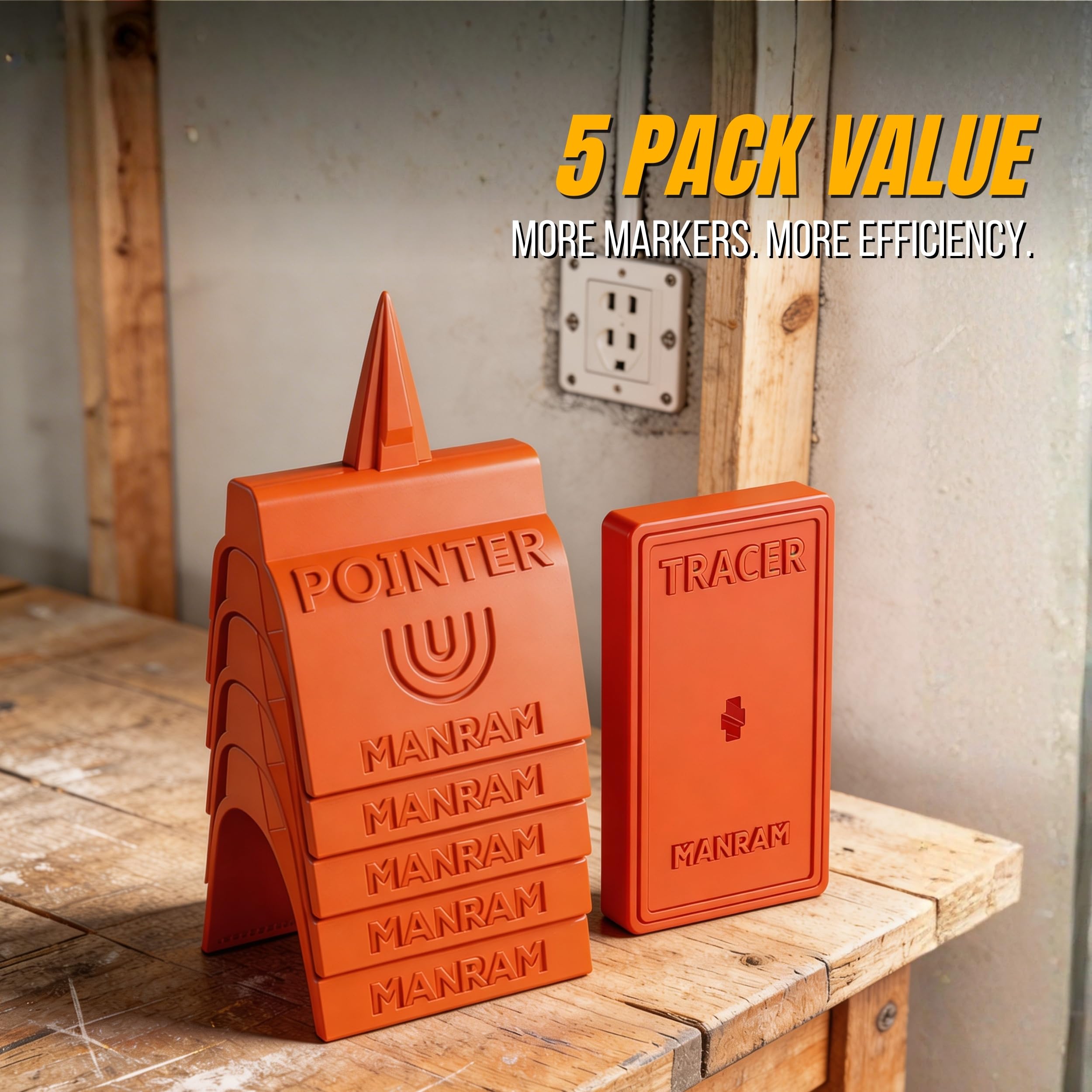 Drywall Outlet Marker Set - Locate Electrical Boxes -6