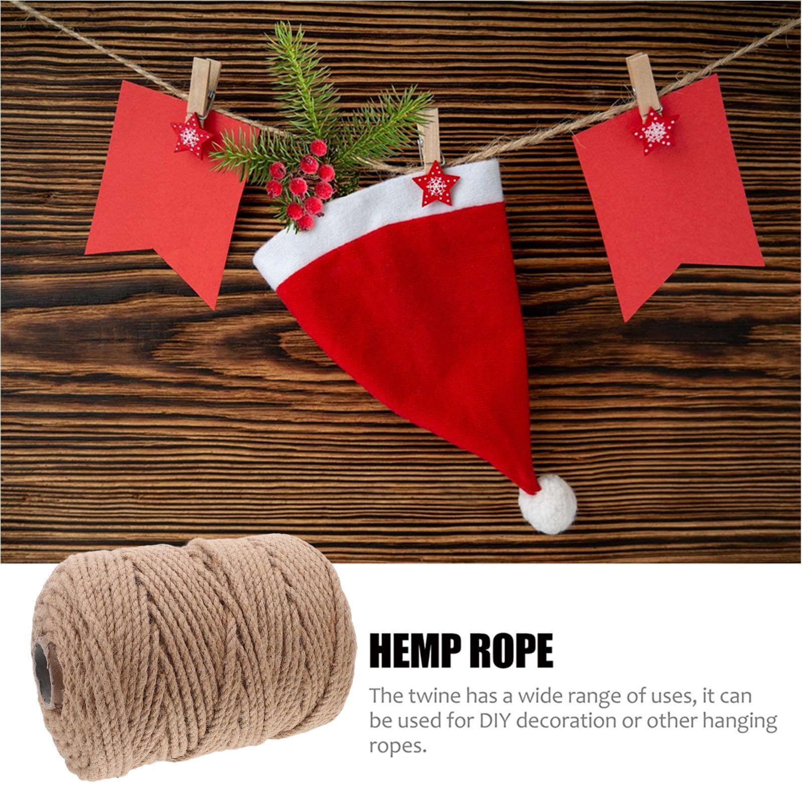DOITOOL Ficelle De Jute Naturelle pour Loisirs Créatifs Corde Torsadée pour Emballage Macramé Décoration Champêtre Et Projets DIY