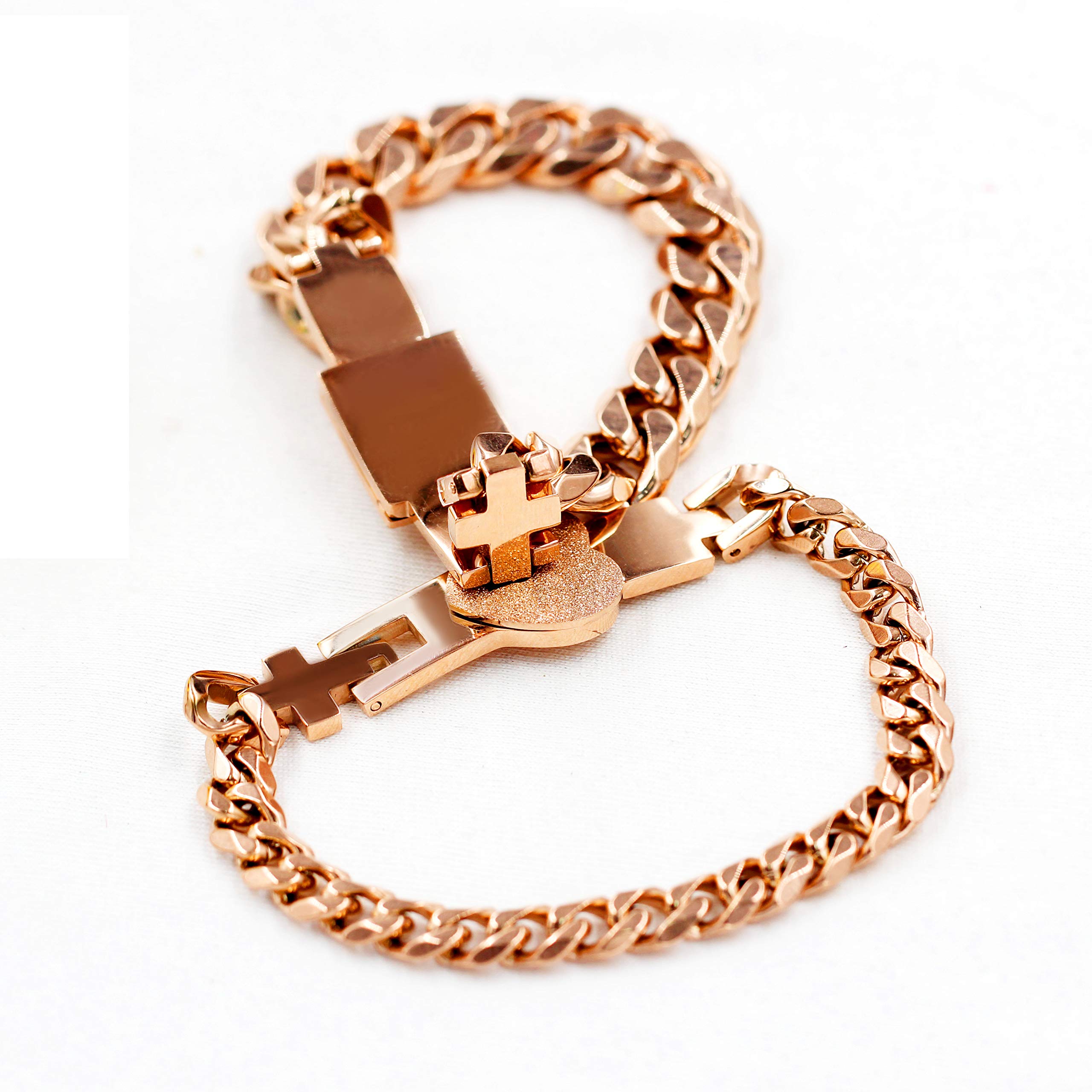 Collar con Llave de Acero Inoxidable y candado para Hombres y Mujeres Y1481
