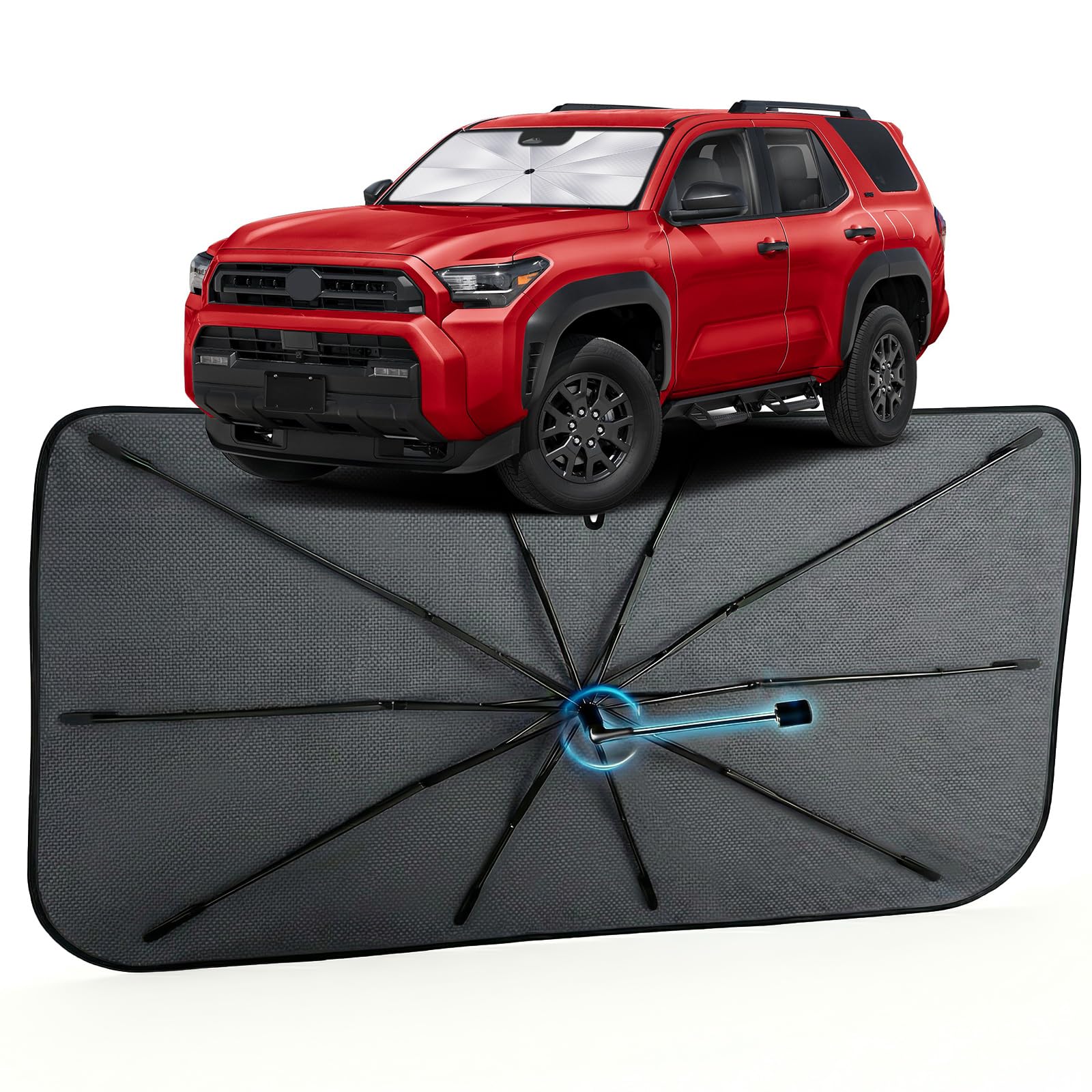 Car Windshield Sun Shade Umbrella for Toyota 4Runner 2010-2026, 1:1 Fit