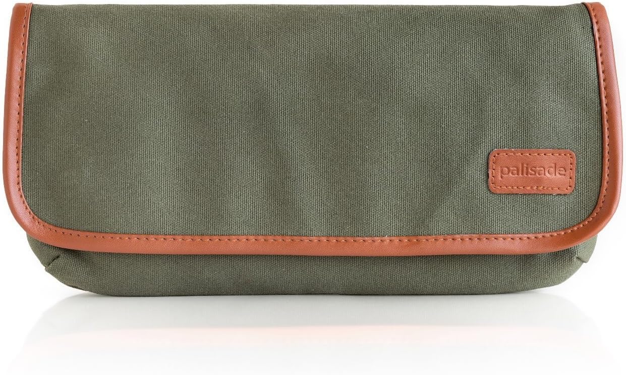 Nintendo Switch Waxed Canvas Carrying Case and Travel Pouch by Palisade - Green