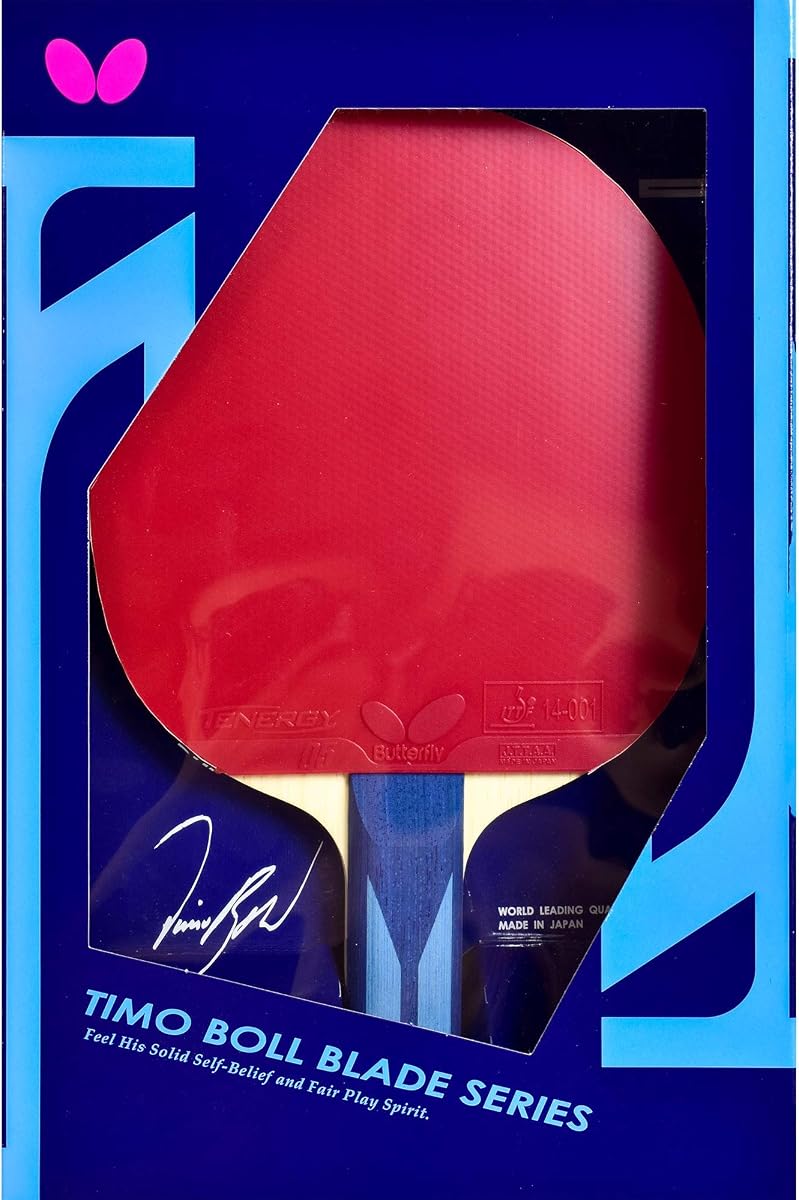 Butterfly Timo Boll ALC Blade & Tenergy 05 Raqueta de tenis de mesa de goma Shakehand - Serie Pro-Line - Compuesta por nuestras hojas y gomas más populares - Recomendada para aspirantes a jugadores profesionales