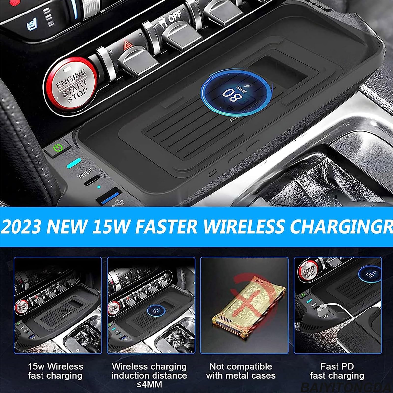 Amazon.com: 2023 Upgraded Version Wireless Car Charger for Ford