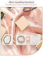 Vista 19 de MESHA Brown Jewelry Gift Boxes with Lids 10 PC, 6x5x1 Cotton Filled Jewelry Boxes, Necklace Gift Box, Bracelet Gift Box, Earring Box, Bulk Jewelry