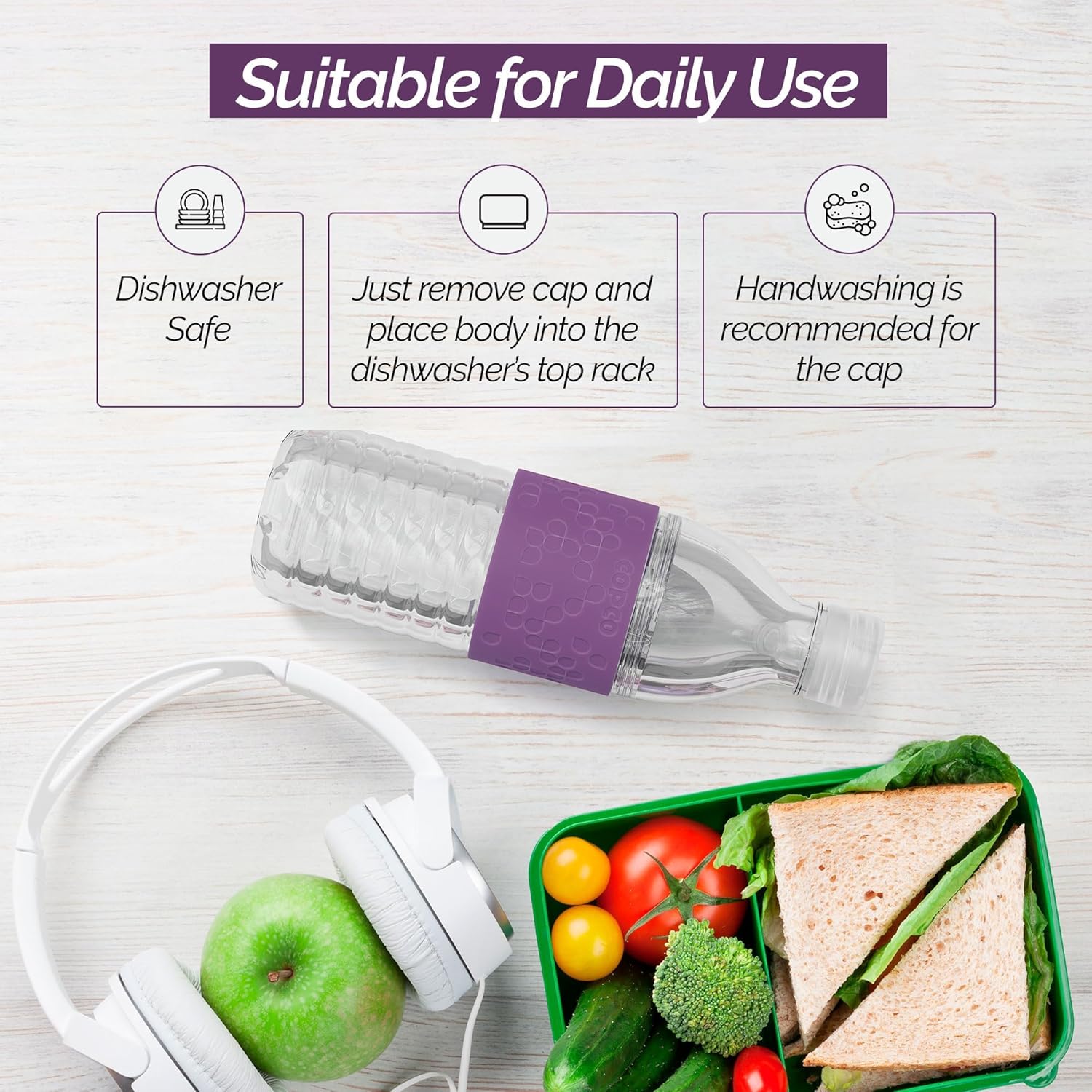 Copco Hydra Water Bottle with Spill-Resistant Lid, 16.9 oz - Reusable Tritan Non-Slip Sleeve, Twist-Open Body - BPA-Free, Leak-Proof, Durable & Portable for Gym, Office, School (Lime Green) - Image 6