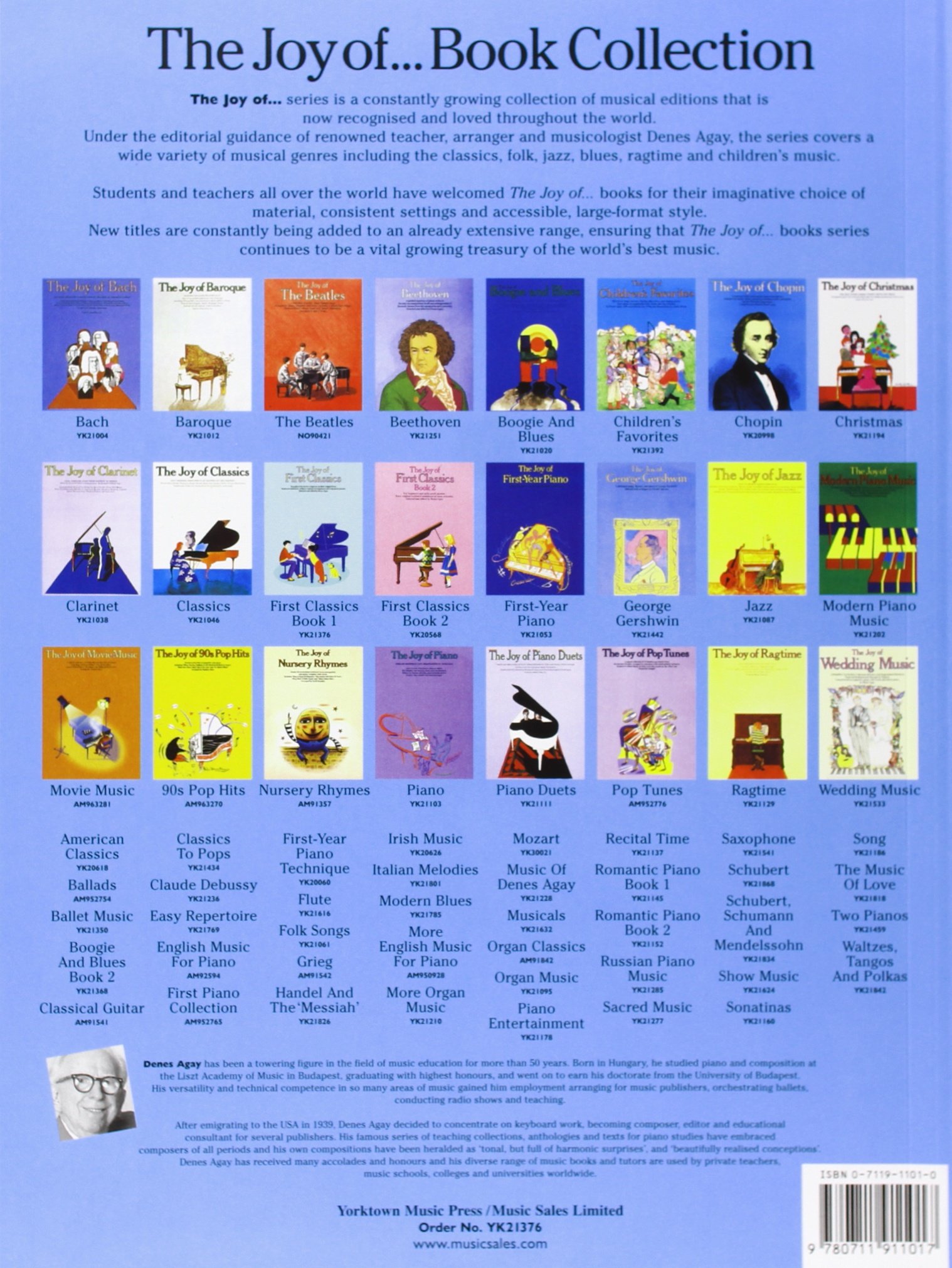 Denes agay : the joy of first classics book 1 - piano: easy pieces by master composers in their original form (The joy books)