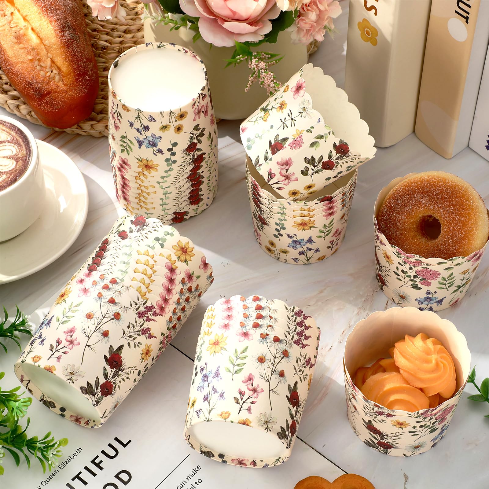 Paper Cups Extra Large Muffin Liners Jumbo Silver Cupcake Liner