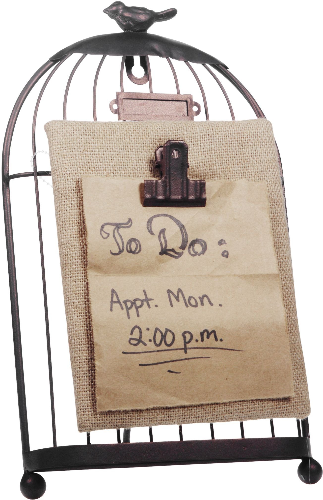 Kitchen Birdcage Note Holder 11