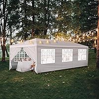 Vista 9 de Toldo de Gazebo para Exteriores, Carpa para Fiestas de Boda, Tienda de Refugio para Campamento, Refugio Instantáneo Comercial, Tienda Impermeable