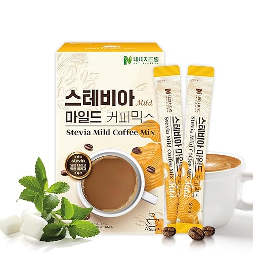 NATUREDREAM Mezcla de café suave sin azúcar Stevia 0.33oz X 30Sticks