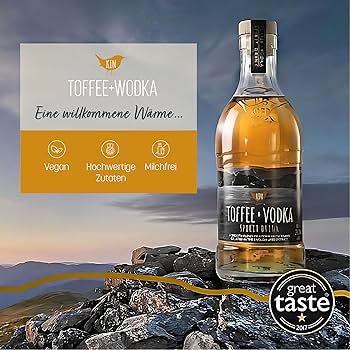 Toffee Vodka 70cl | Made In Hertfordshire | Perfect Sipping Toffee Vodka | Smooth Caramel Undertones | Great Gift Idea | Suitable For Vegetarians, Vegan And Kosher