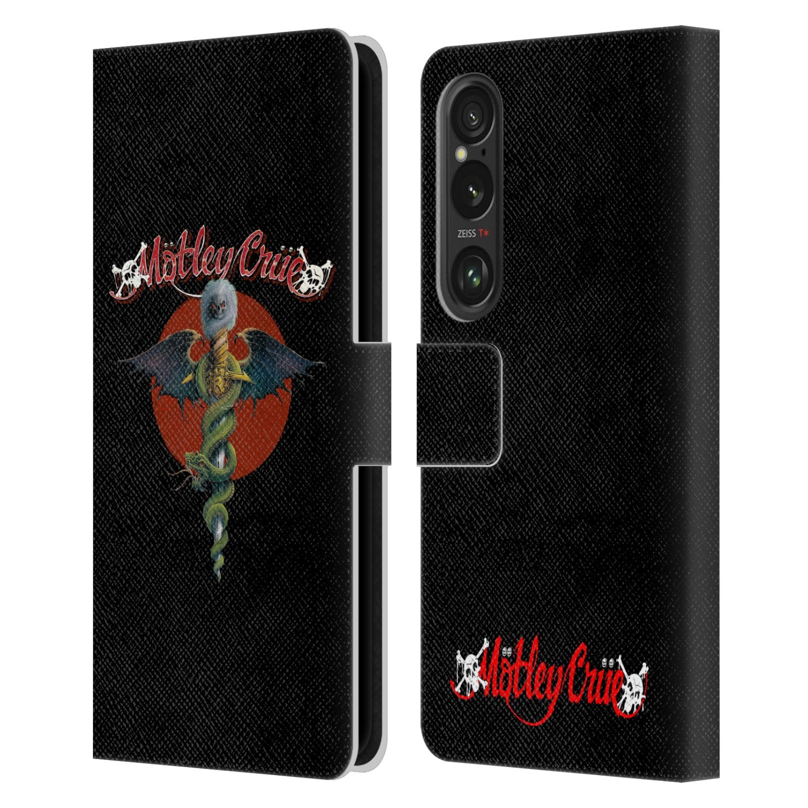 Head Case Designs Officially Licensed Motley Crue Dr. Feelgood Tour Graphics Leather Book Wallet Case Cover Compatible with Sony Xperia 1 VI 5G