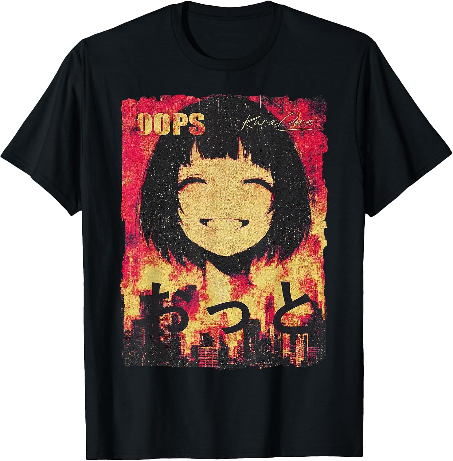Japanese Streetwear Cyberpunk Y2K Techwear Retro Manga Anime T-Shirt