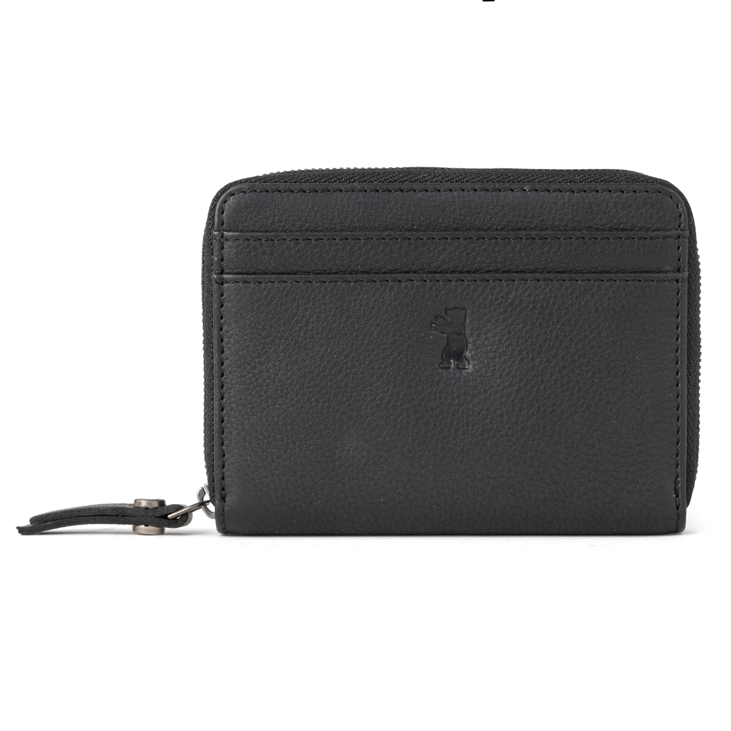 Berliner Bags Geldbörse Klein ELSA Premium, Portemonnaie Damen - Schwarz | Kleines Damen Portemonnaie mit TÜV-geprüftem RFID-Schutz & Platz für 8 Karten, Münzfach, inklusive Geschenkbox