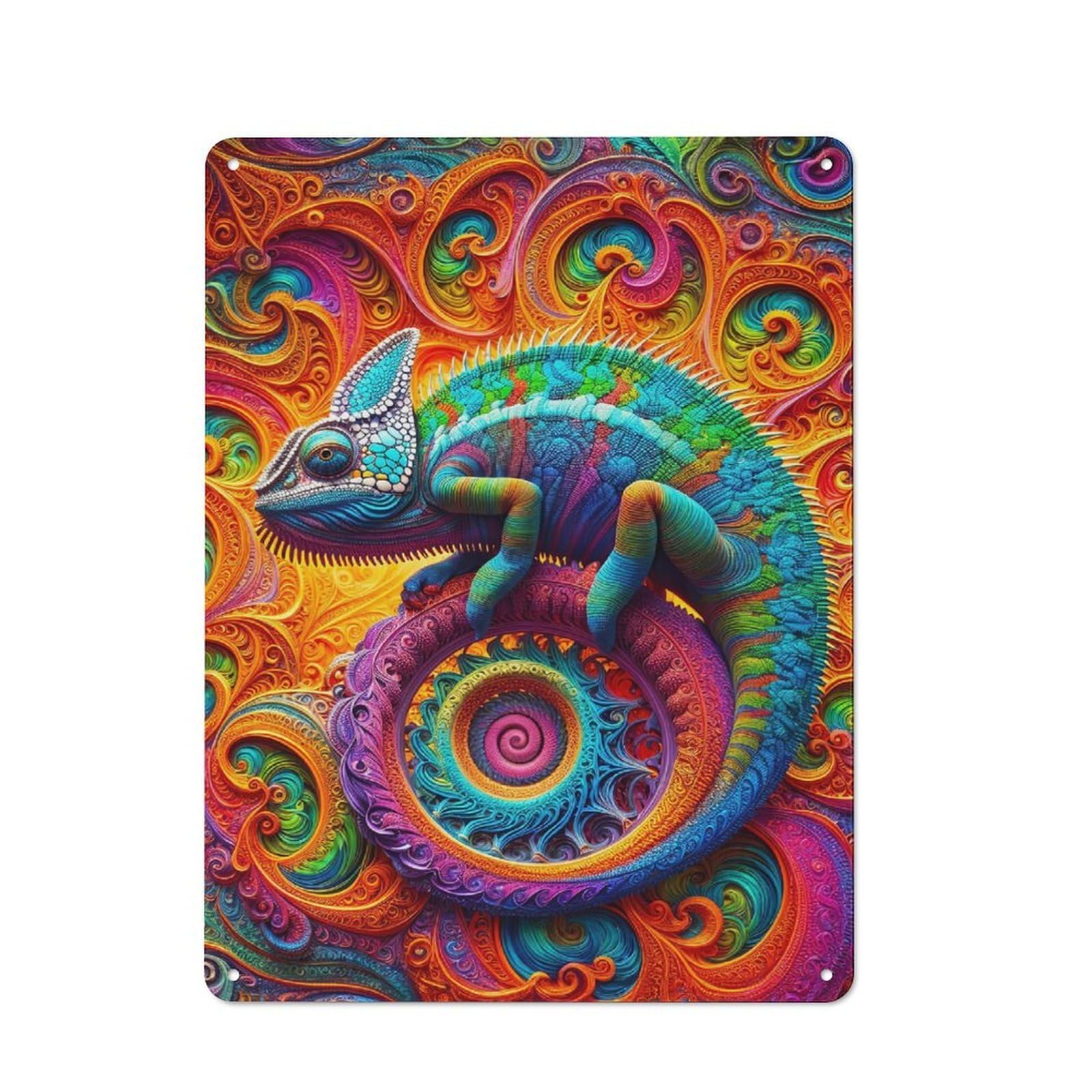 Junmoney Fractal Guardian Of Light Vintage Metal Sign 40X30cm, Nostalgic Pub Wall Decor For Pub, Home Bar, Shed Or Man Cave
