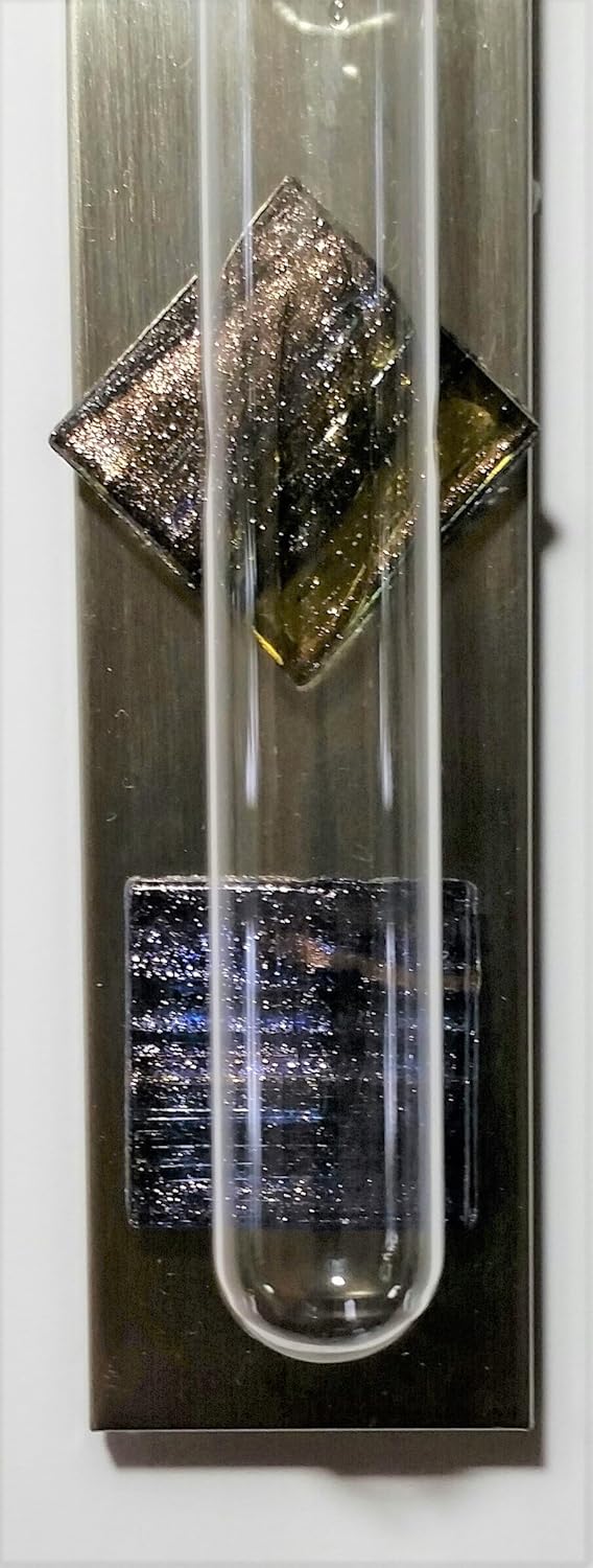 Stainless Steel Mezuzah Case Mosaic Colorful Glass - Kosher mezuzah Scroll