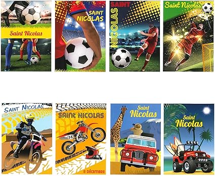 Les Colis Noirs Lcn Carte Postale Saint Nicolas 19 Modele Aleatoire 024 Amazon Fr Fournitures De Bureau