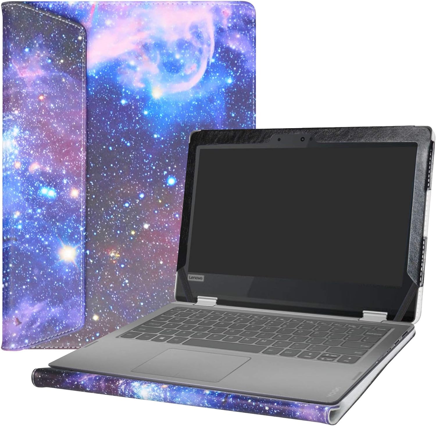 Alapmk Protective Case for Lenovo Flex 6 11 6-11IGM/Flex 4 11 4-1130,Case for HP Chromebook 11 G8 G9 EE/Chromebook X360 11 G3 EE/ProBook X360 Fortis 11 G9(Not fit Flex 3 11) 11.6",Galaxy