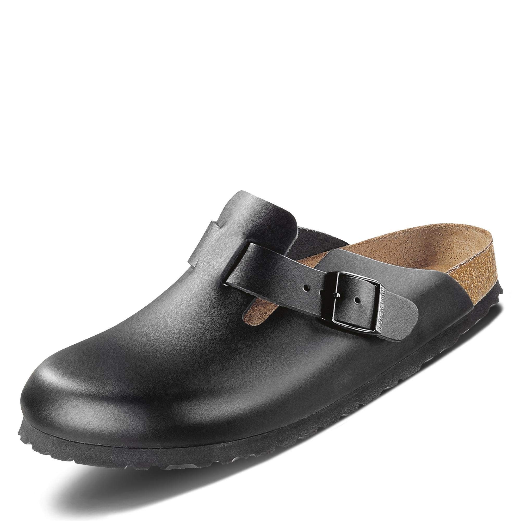 Birkenstock Boston Cuero Curtido Ancho, Zuecos Hombre