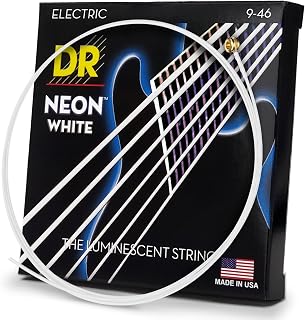 DR Strings - cuerdas de la guitarra de colores - blanco, 009-046