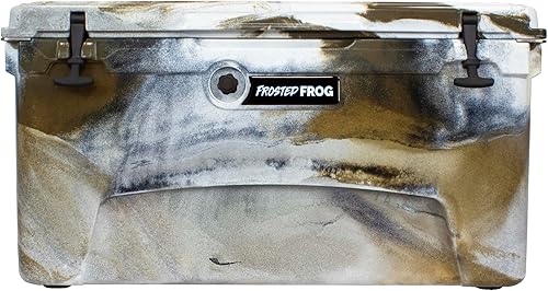 Baúl de hielo de 75 cuartos de galón de camuflaje resistente de alto rendimiento moldeado por roto aislado de grado comercial