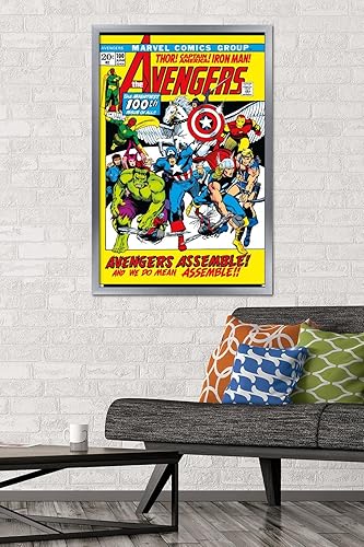 Miniatura 48 de Trends International Marvel Comics Avengers #100 - Póster de pared, 34 pulgadas de largo x 22.4 W, versión premium sin marco