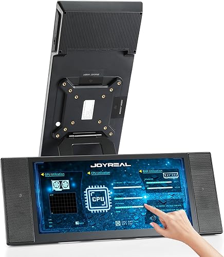 JoyReal Monitor de pantalla táctil portátil para portátil, extensor de pantalla de 12.3 pulgadas, monitor de temperatura VESA, CPU, PC, segunda