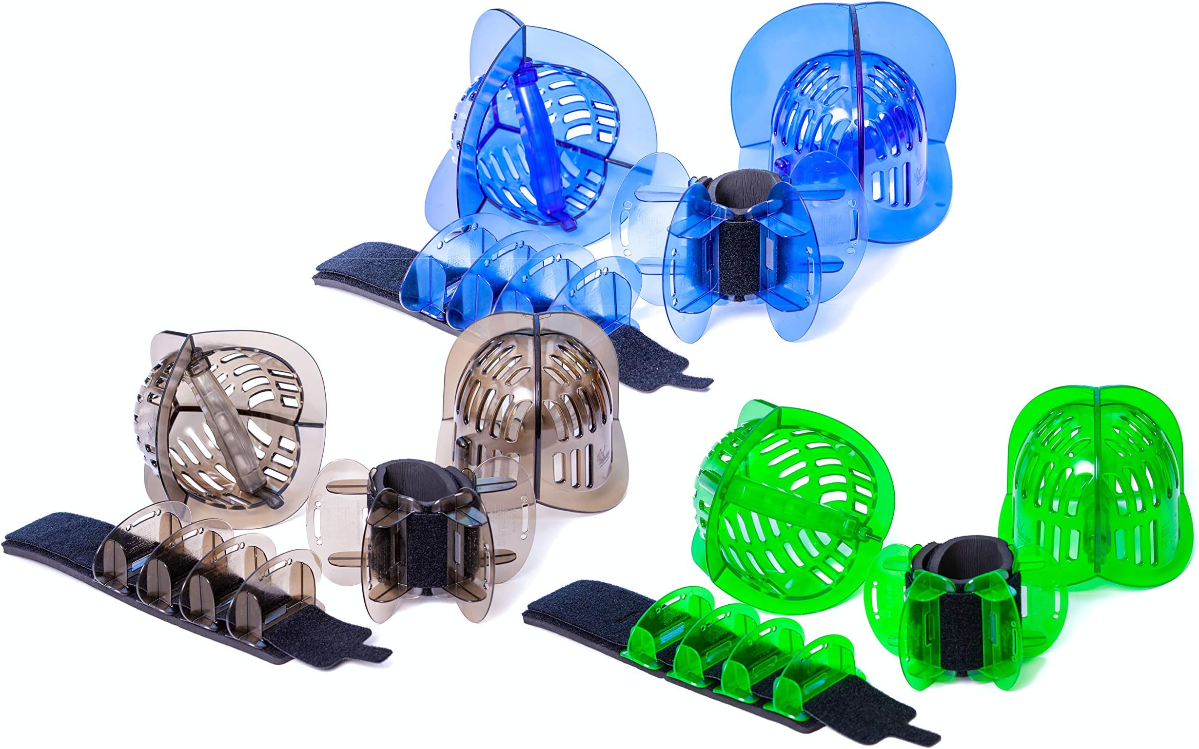 AquaLogix Total Package | Aquatic Isokinetic Pool Exercise System | 3 Sets Aqua Dumbbells | 3 Sets Aqua Leg Fins | Water Weights | All Fitness Levels | Programming Guides