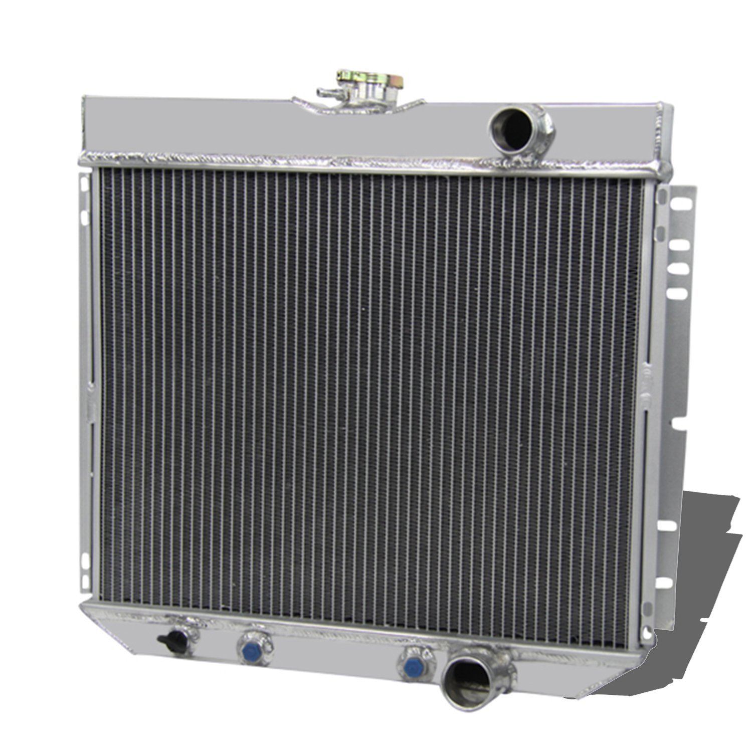 Cooling Care 4 Row Aluminum Radiator for 1966-1970 Multiple Ford Models l6 V8 Engine
