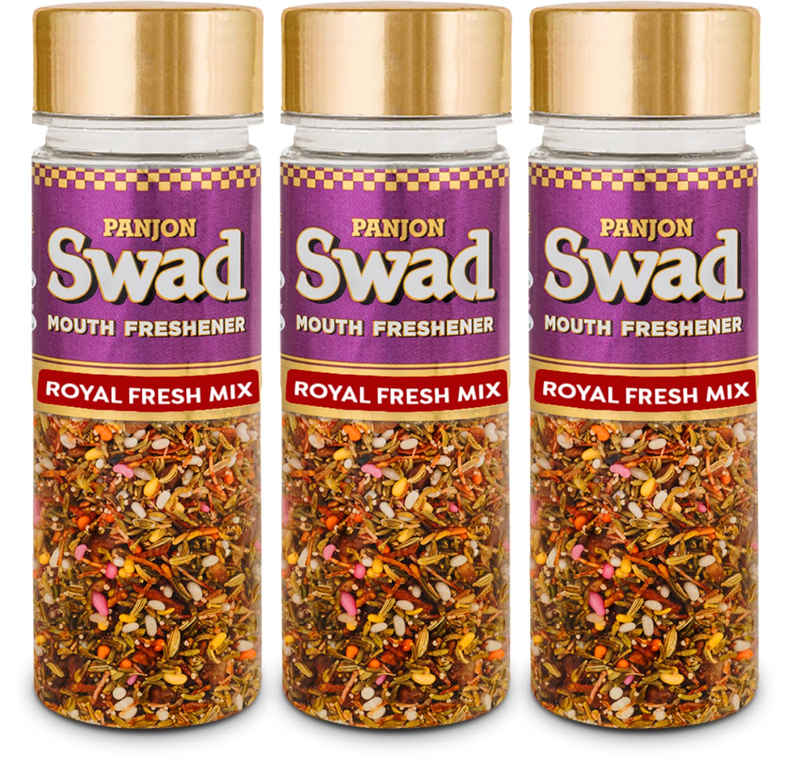 Panjon Swad Royal Fresh Mix Mukhwas (Pack Of 3 X 120 Grams) | Digestive Mouth Freshener | Hygienically Packed Traditional Pachak | Tasty Mouthfresheners | After-Meal Snack | Dry Mukhwas (B0BFFCBZXX) Amazon Price History, Amazon Price Tracker