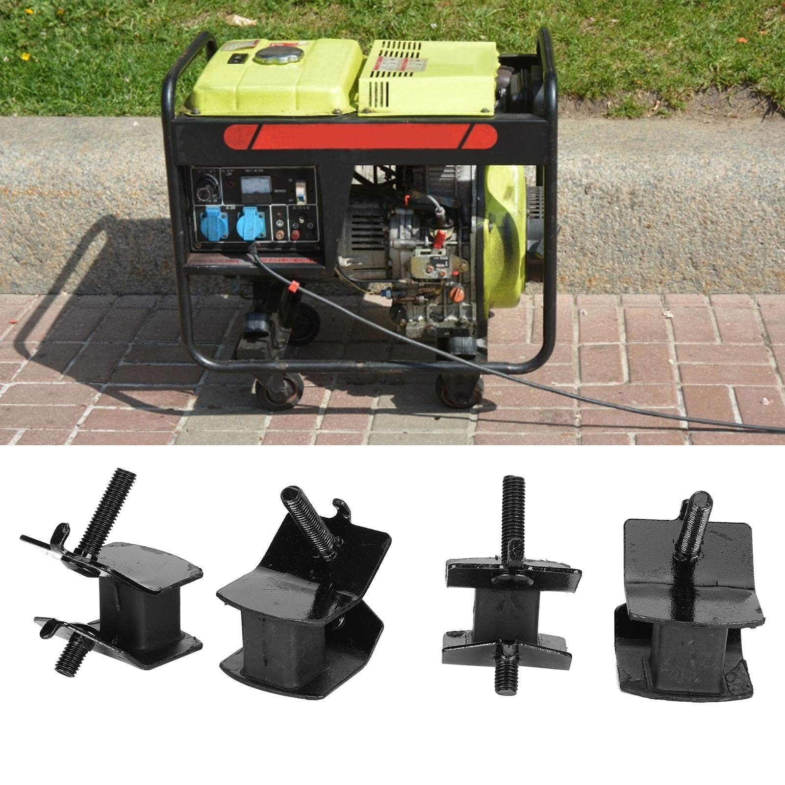 Alvinlite Générateurs à Essence Pieds d'amortissement Coussinets Support de Pied sans Vibration pour générateur de Moteur à Essence