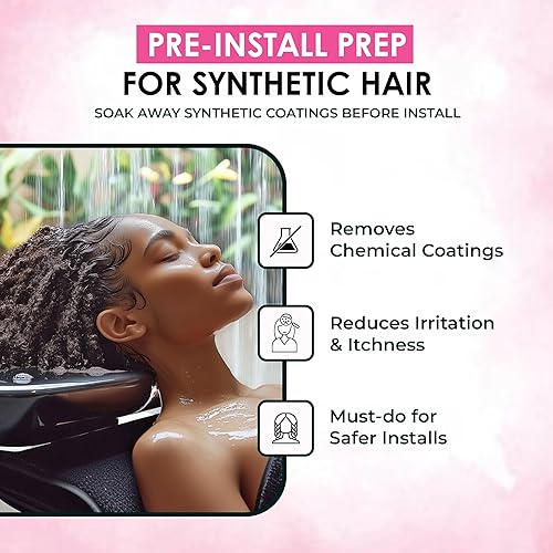 Miniatura 7 de Esha Kit de desintoxicación  Toallitas para cabello y cuero cabelludo + polvo de desintoxicación de agua de rosas  Limpieza del cuero cabelludo y