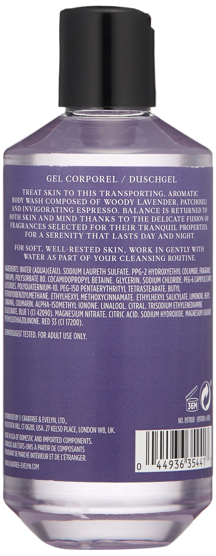 Amazon.com : Crabtree & Evelyn Body Wash, Lavender and Espresso