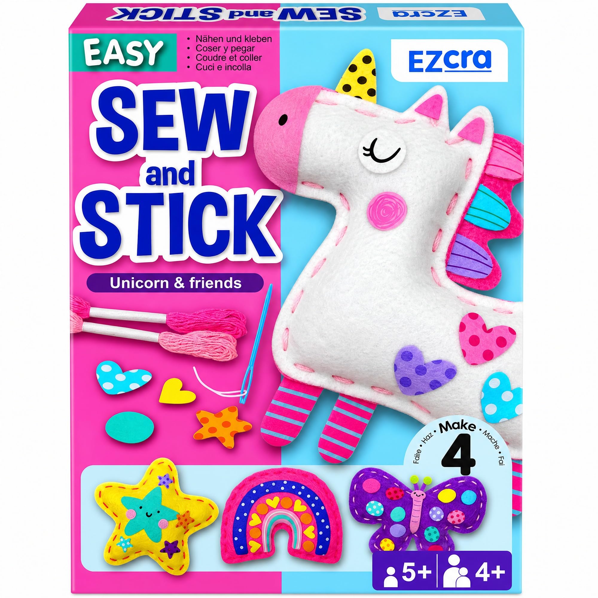 EZCRA Unicorn Sewing Kit