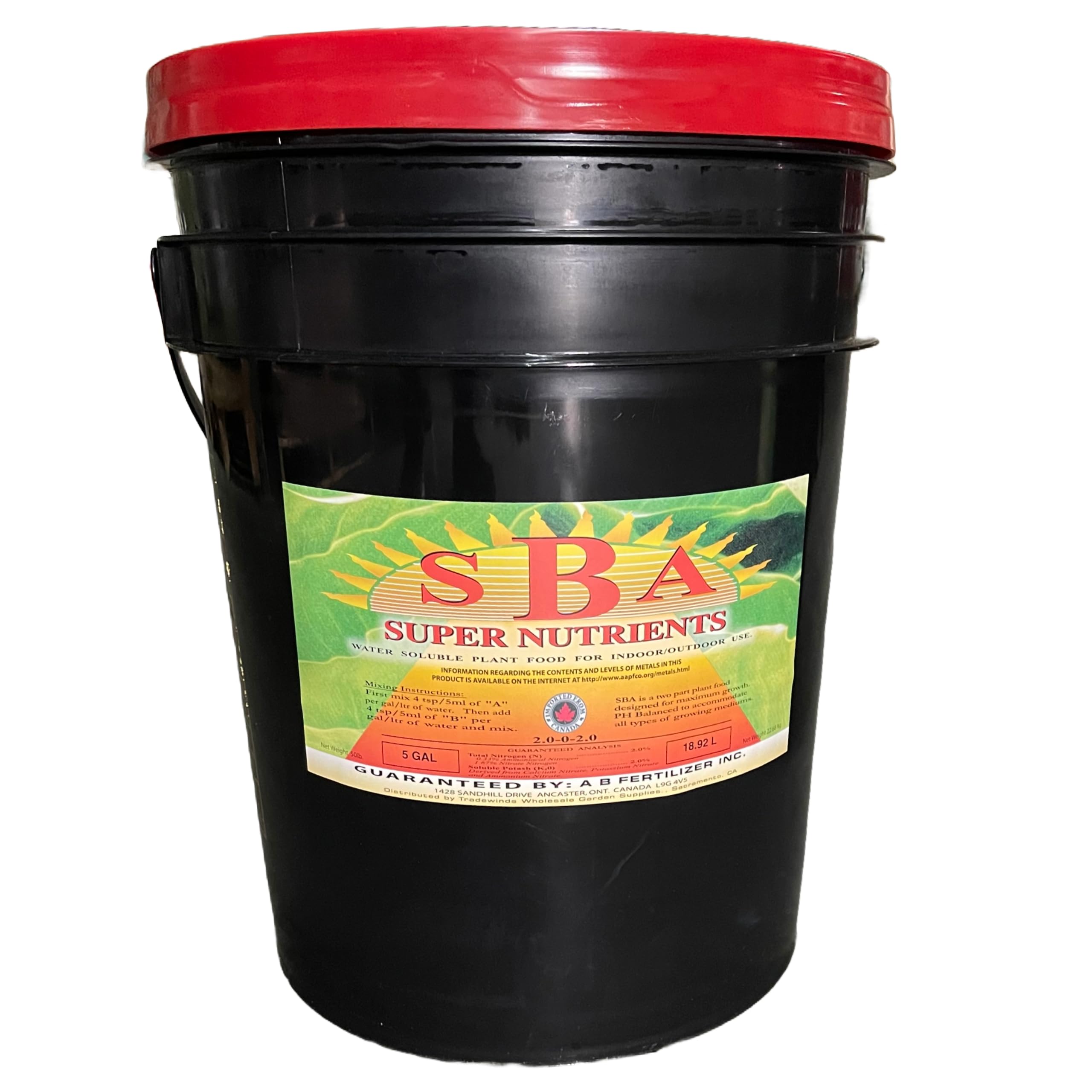 Super Nutrients SBA Bloom - 5 gal