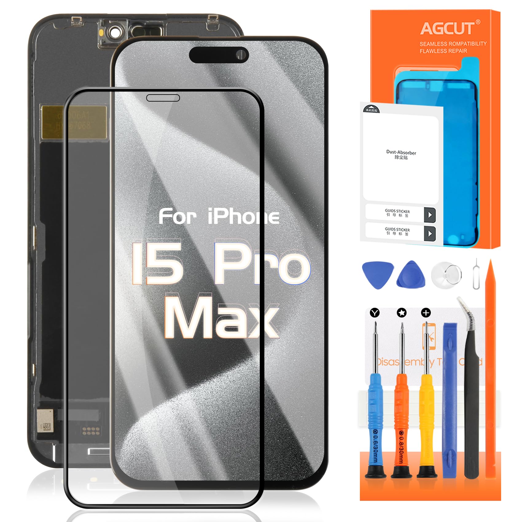 Amazon.com: TFT para iPhone 15 Pro Max Reemplazo de pantalla LCD