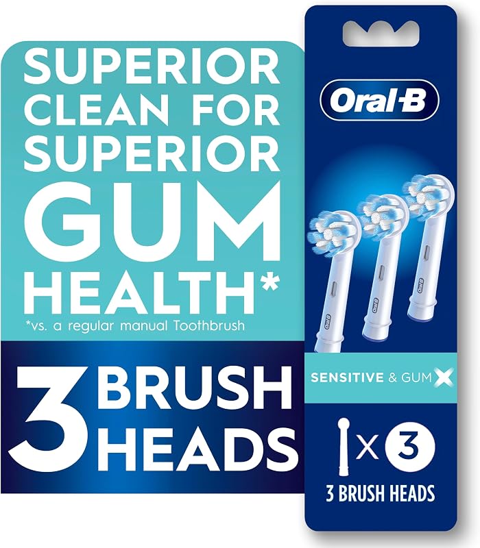 Cabezales de cepillo de repuesto para el cuidado de las encías Oral-B para un cepillo de dientes eléctrico Oral-B, paquete de 3