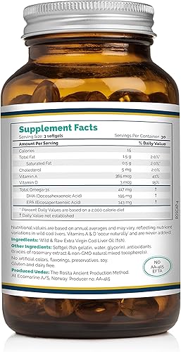 Miniatura 2 de Rosita - Cápsulas blandas de aceite de hígado de bacalao extra virgen