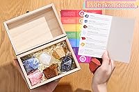 Vista 3 de ZHIYUXI Cristales y piedras curativas, 7 piedras de chakra, cristales curativos, cristales crudos, colección de rocas, accesorios de meditación