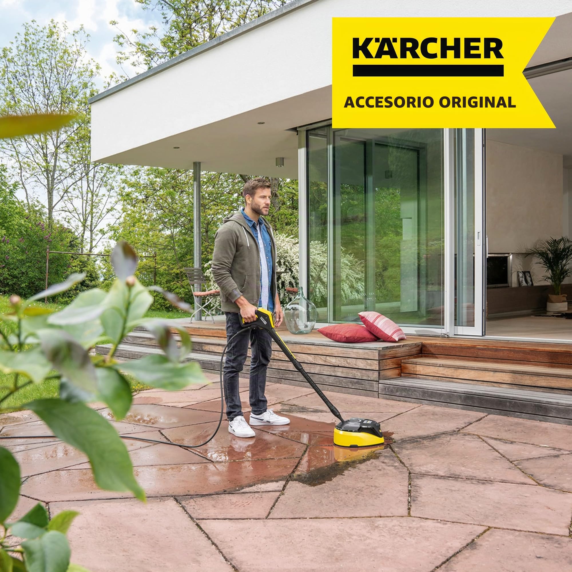 Kärcher T-Racer T 7 Plus limpiadora de Superficies, para la Limpieza efectiva de Grandes Superficies y sin Salpicaduras, Accesorio Adecuado para Hidrolimpiadoras K 4 a K 7 de Kärcher