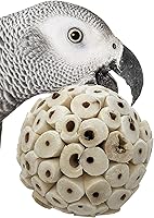 Vista 1 de Bonka Bird Toys 1214 Pk3 - Bolas Sola Atta totalmente naturales, paquete de 3, 2 pulgadas de diámetro, suaves y ligeros, juguetes para masticar