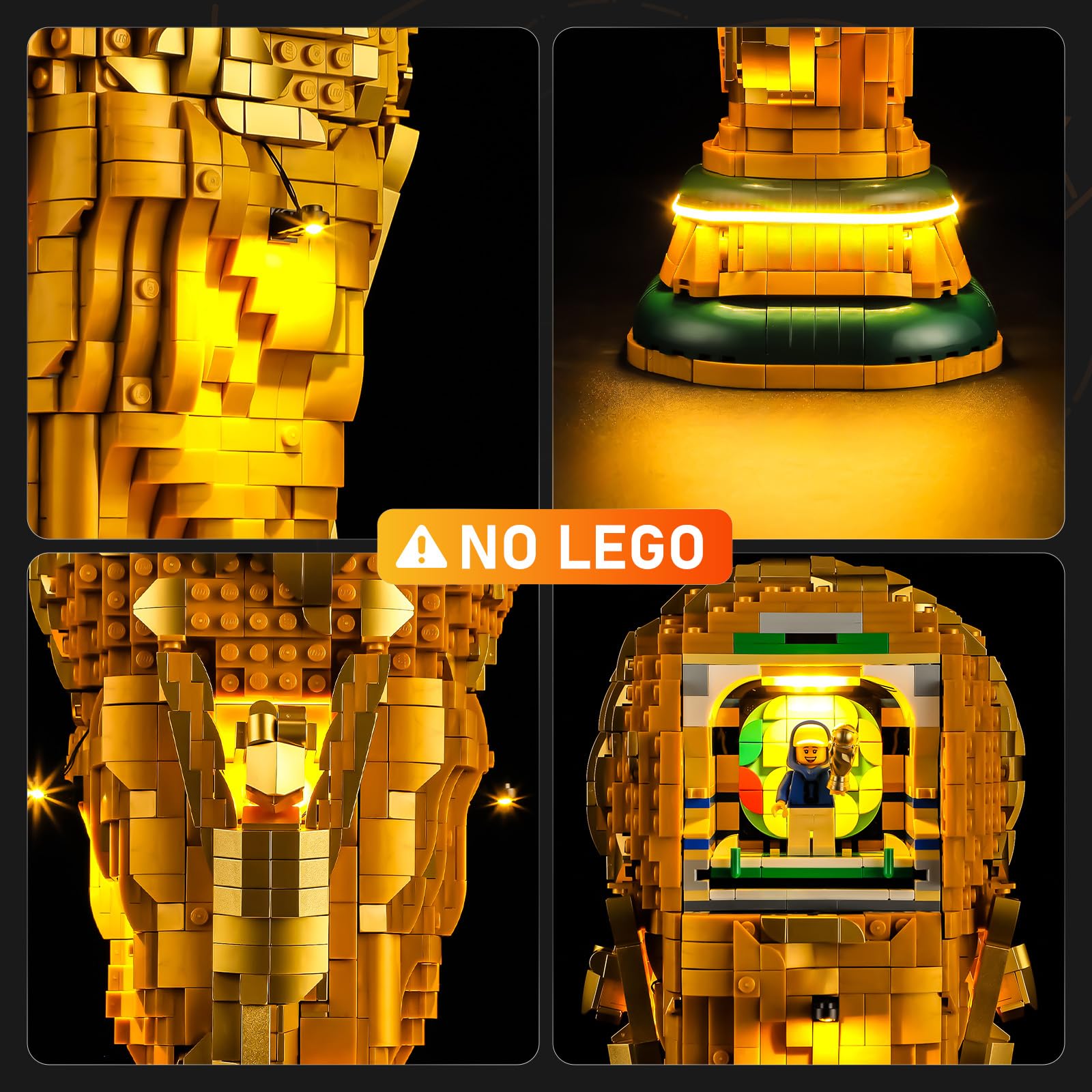 LIGHTAILING Licht für Lego 43020 FIFA-Weltmeisterschaft-Pokal, Einfache Installation, Versteckte Verkabelung