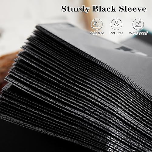 Miniatura 4 de Mublalbum Álbum de fotos pequeño, 2 unidades, azul, cubierta de lino, capacidad para 52 fotos verticales de 4 x 6 pulgadas