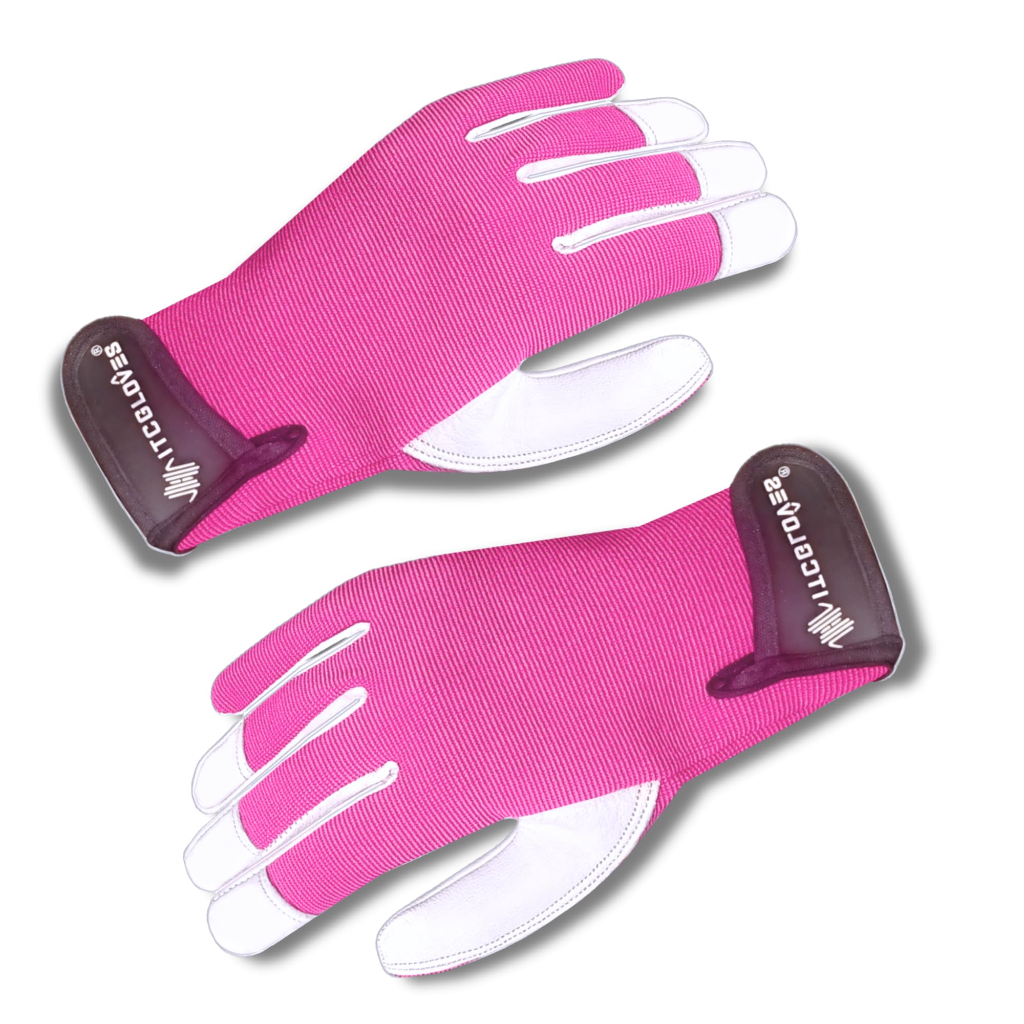 ITC Gloves Gardening Gloves with Strap for Women & Men - Thorn Resistant Garden Gloves, Breathable Grip, Reinforced Palm & Fingertips, Pink - Ideal Gardening Gift